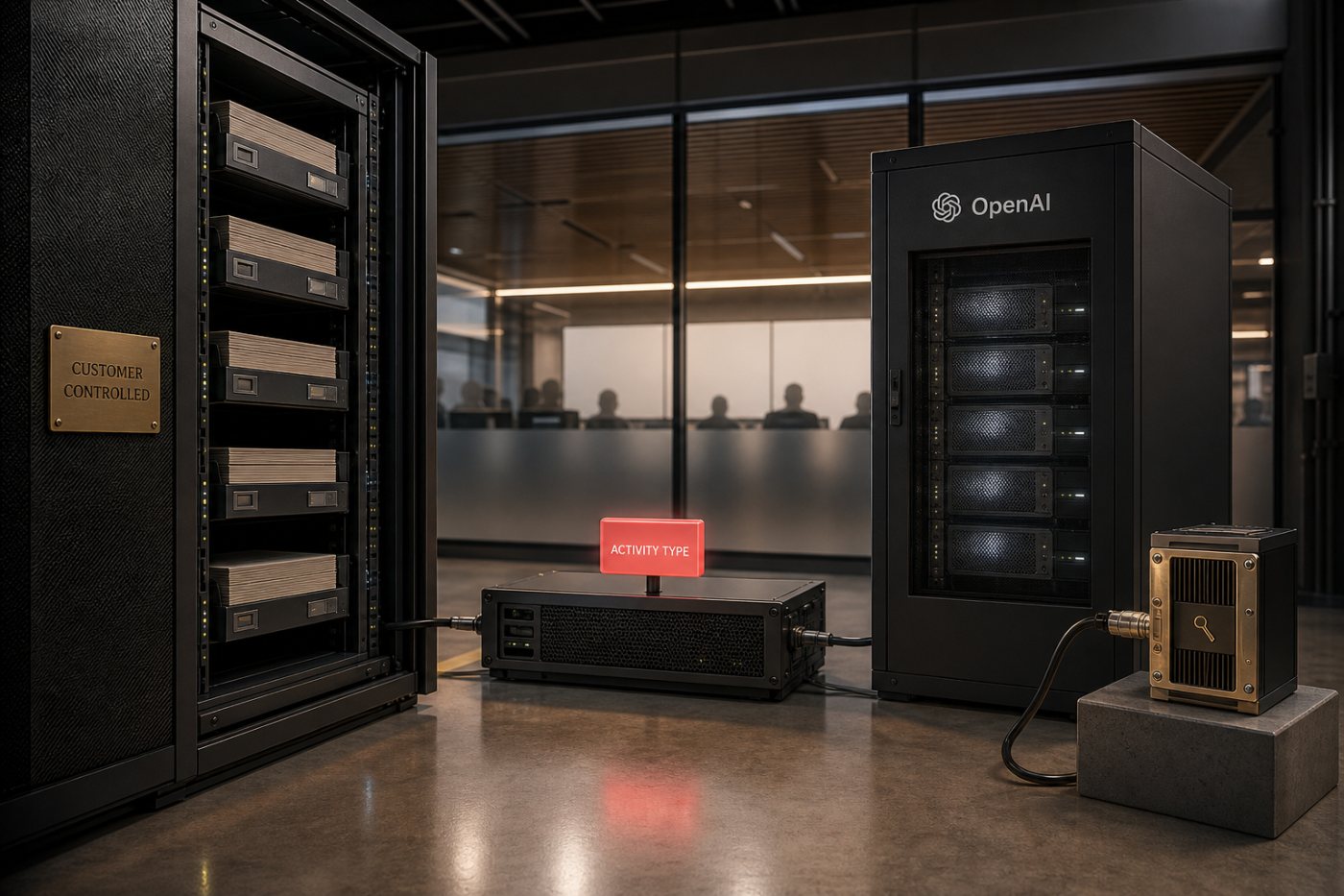 Dos recorridos de Private Safety Processing mantienen el contenido bajo control del cliente y limitan el acceso de OpenAI a una señal de seguridad.