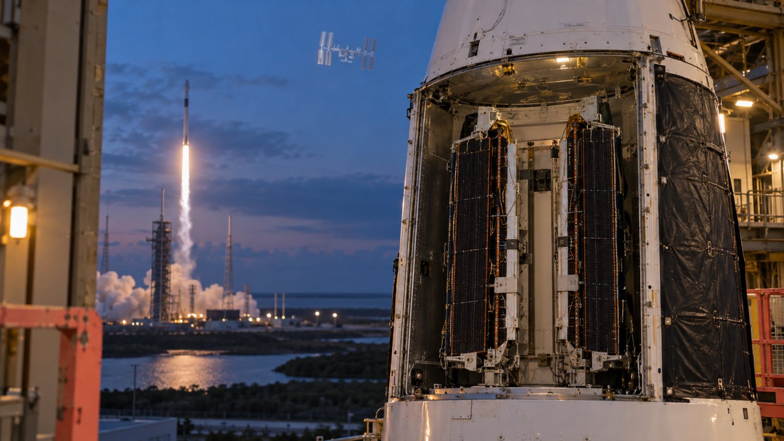 CRS‑35 носи последњи пар iROSA панела — надоградња ISS-а улази у завршницу