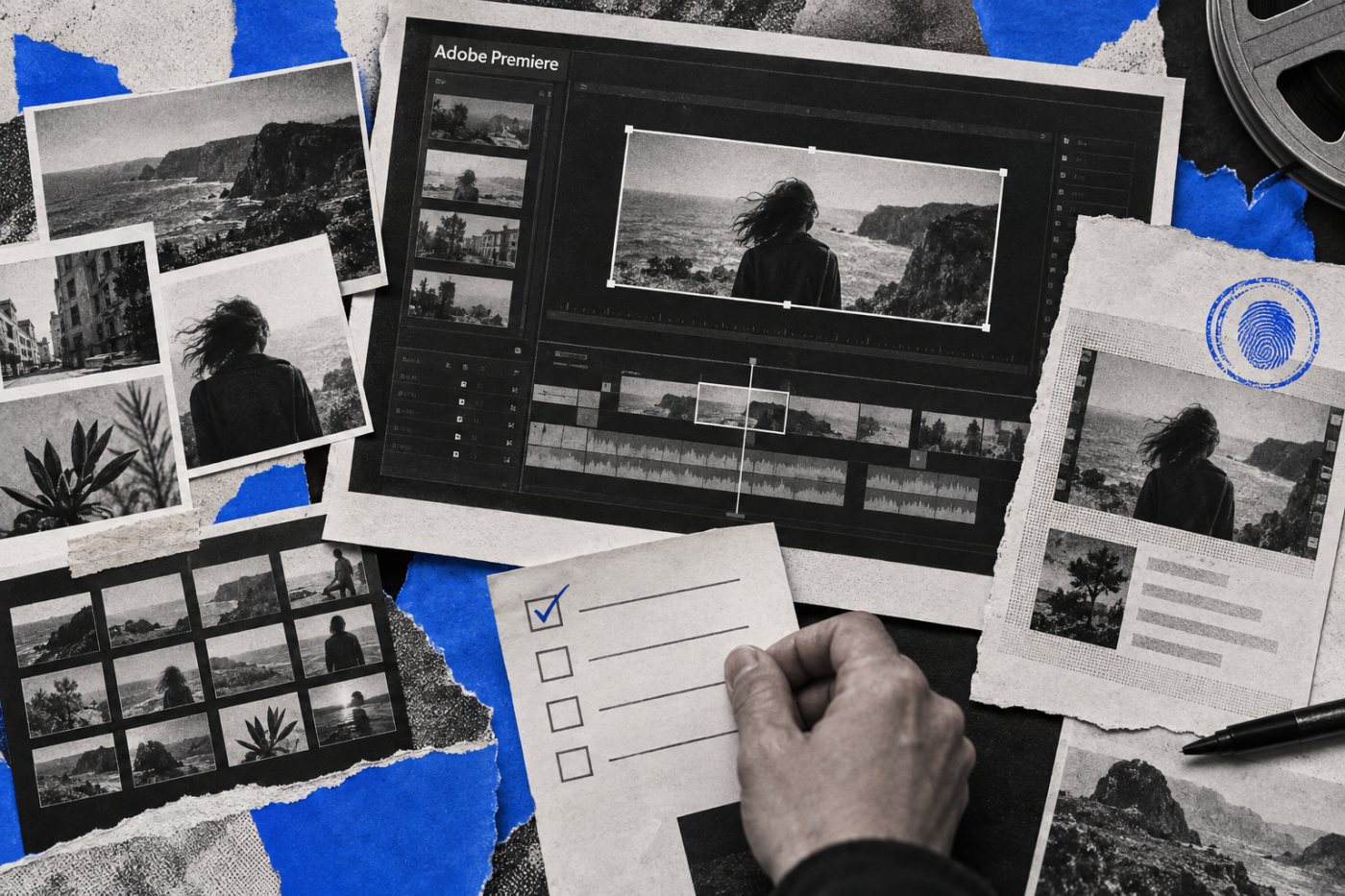 Un média généré dans Adobe Premiere est contrôlé avec son modèle, ses références et ses informations de provenance.