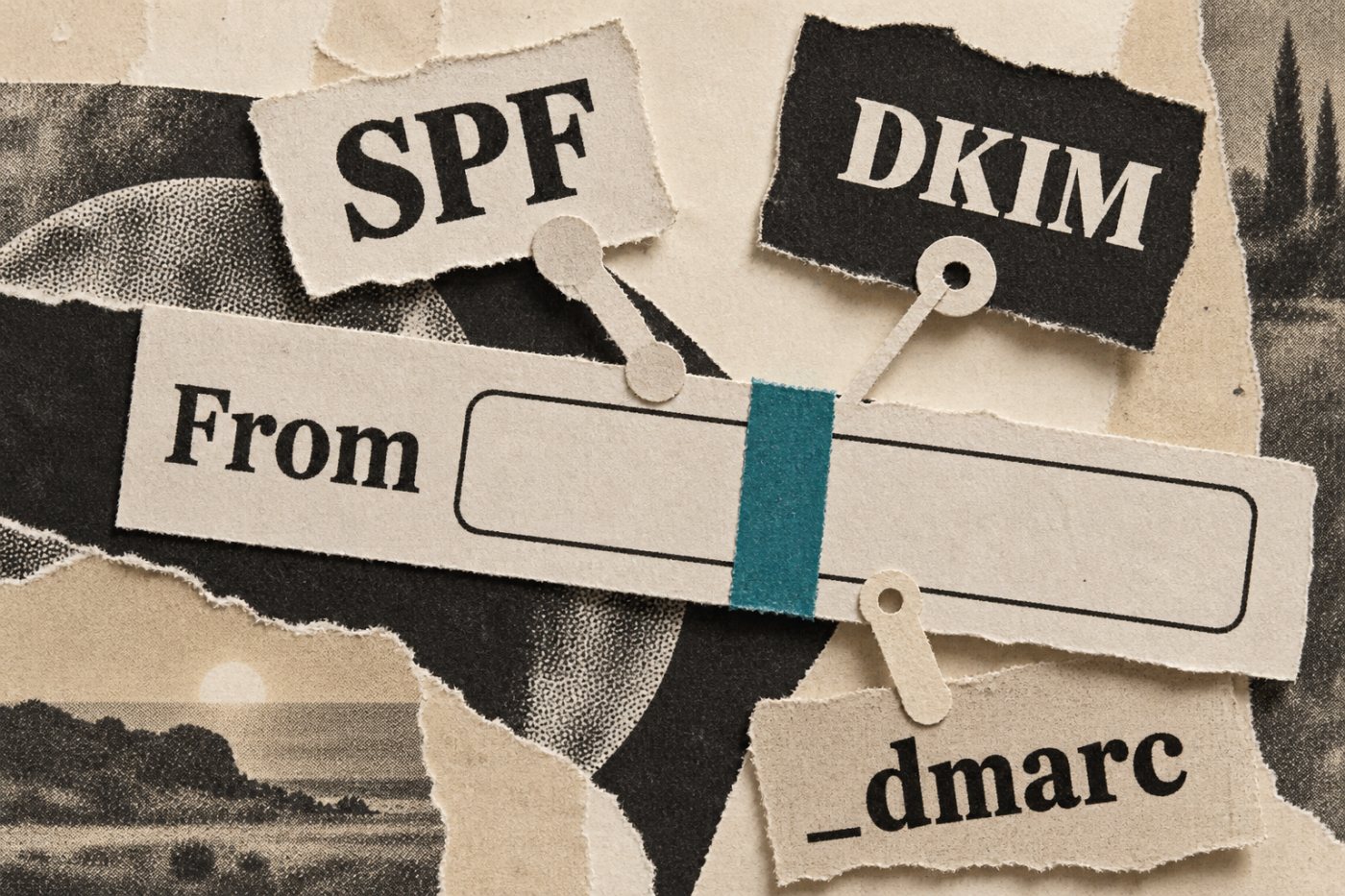 Տեղեկագրի ուղարկող դոմենի SPF, DKIM և DMARC գրառումները ծառայում են տարբեր ստուգումների։