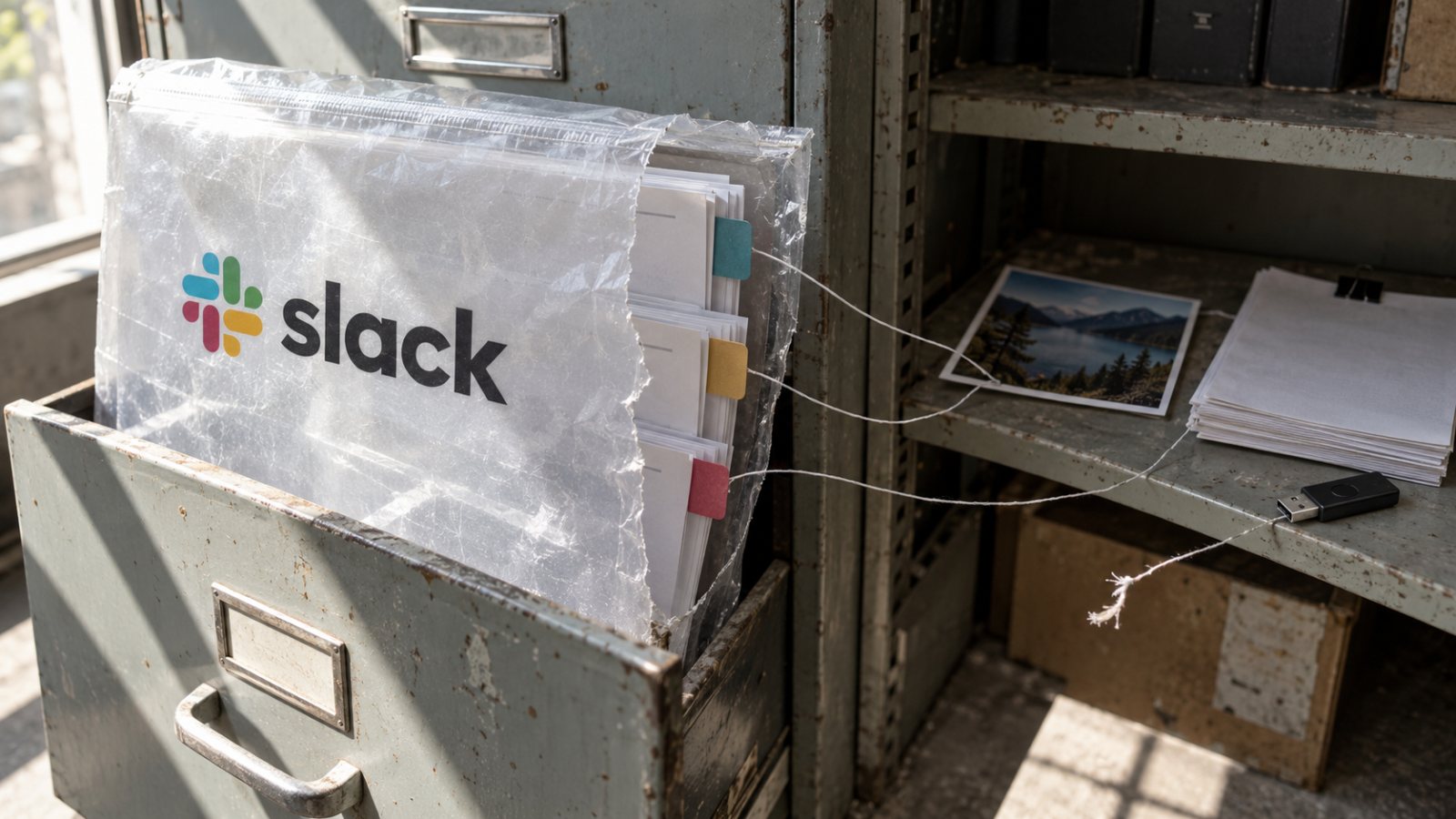 ייצוא Slack אינו גיבוי מלא: הקבצים נשארים מאחורי קישורים