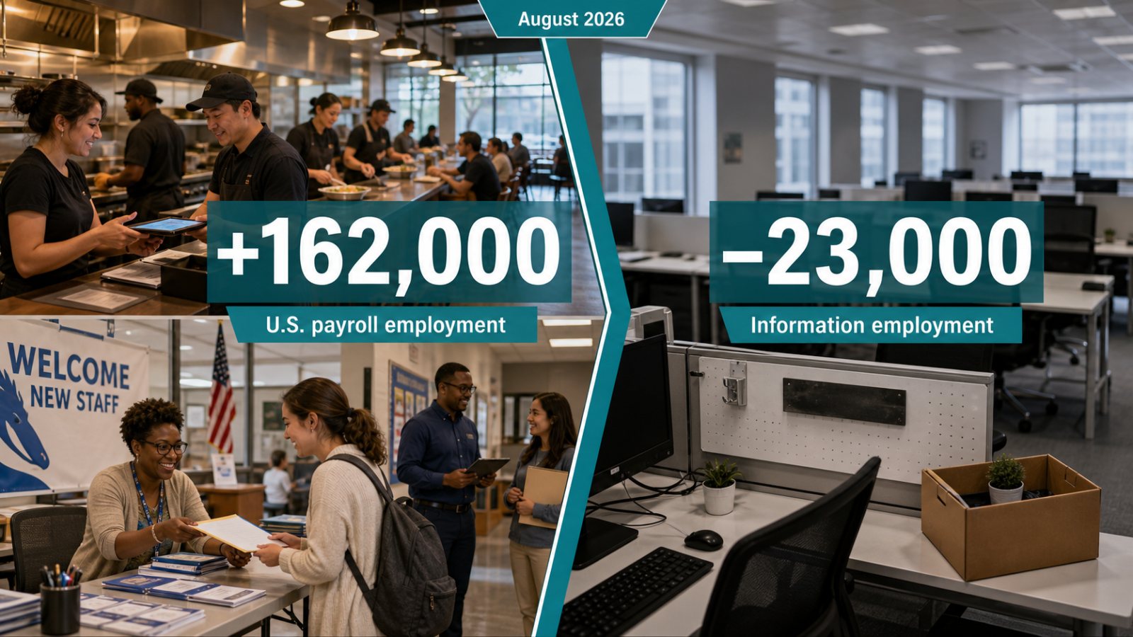 US Hiring Rebounded by 162,000 Jobs—but Information Roles Still Fell