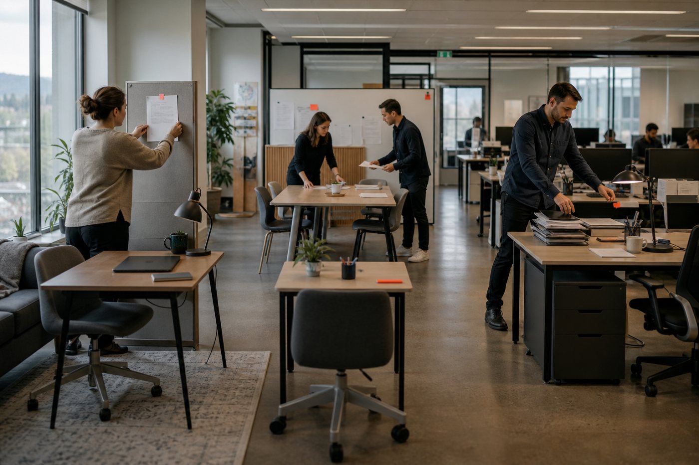 Competing employers recruiting for the same occupation publish sharply different workplace terms.