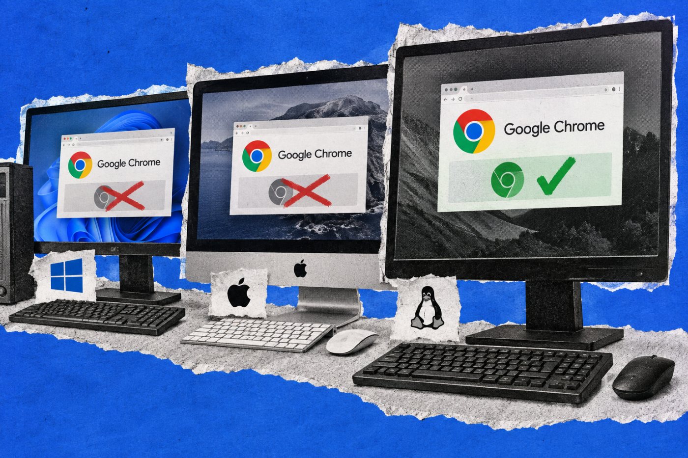 Versões do Google Chrome são comparadas por sistema para identificar instalações abaixo das compilações corrigidas.