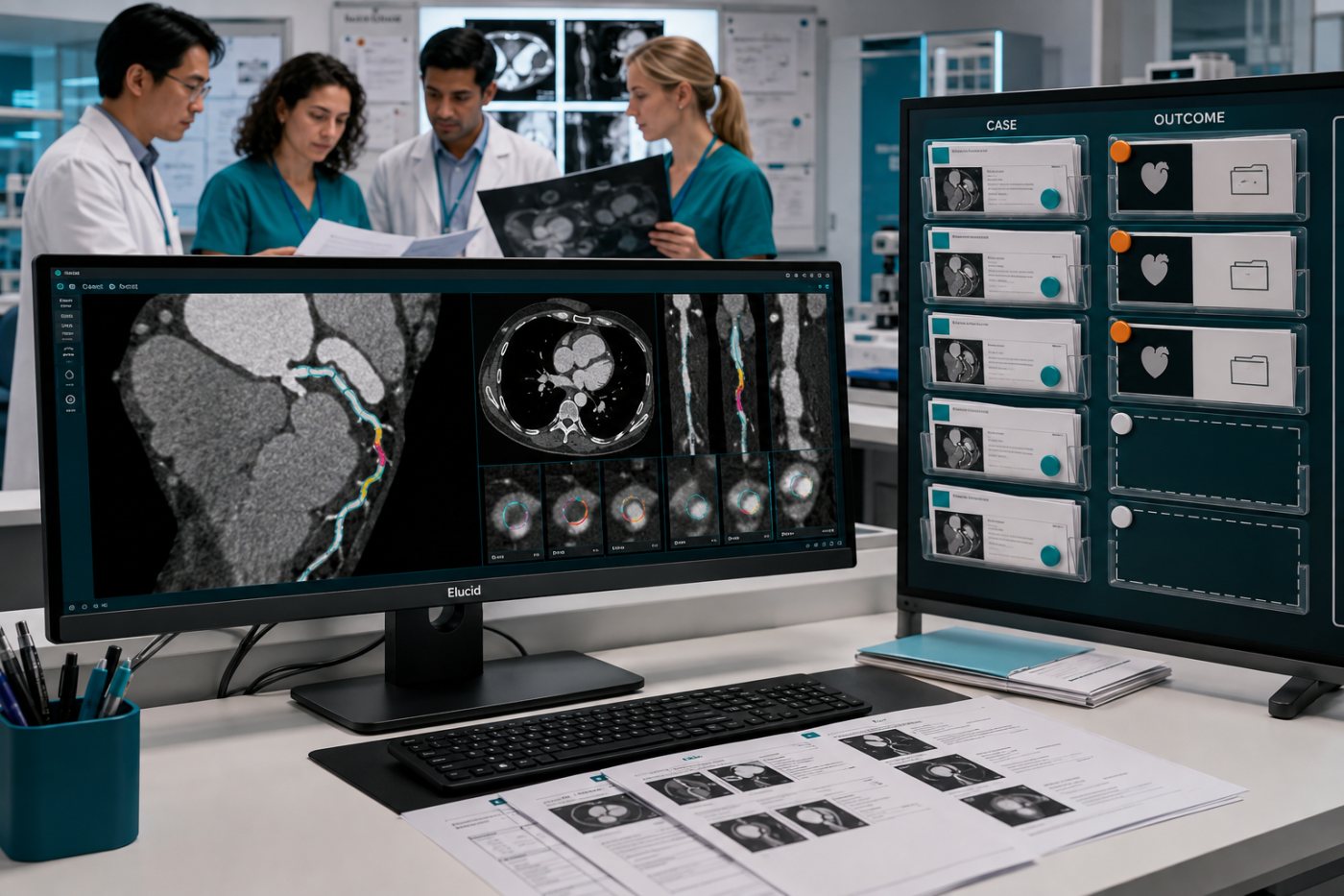 AI-PREDICT researchers assembling lesion-level coronary CT evidence before completed clinical results are available.