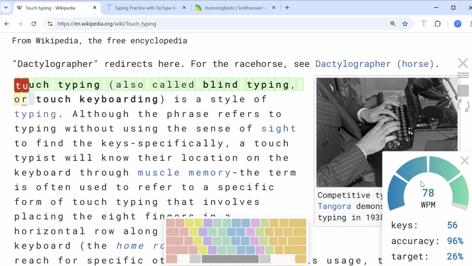 Turn Your Browser into a Personal Typing Trainer with TipType
