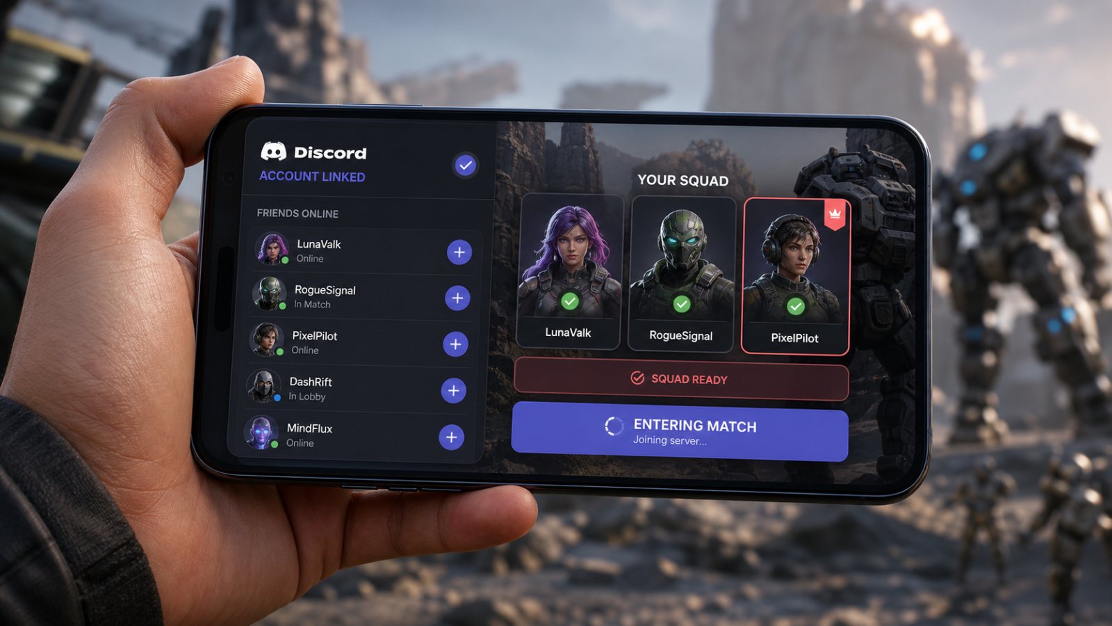Discord lleva su capa social al móvil tras medir hasta 57% más días de juego