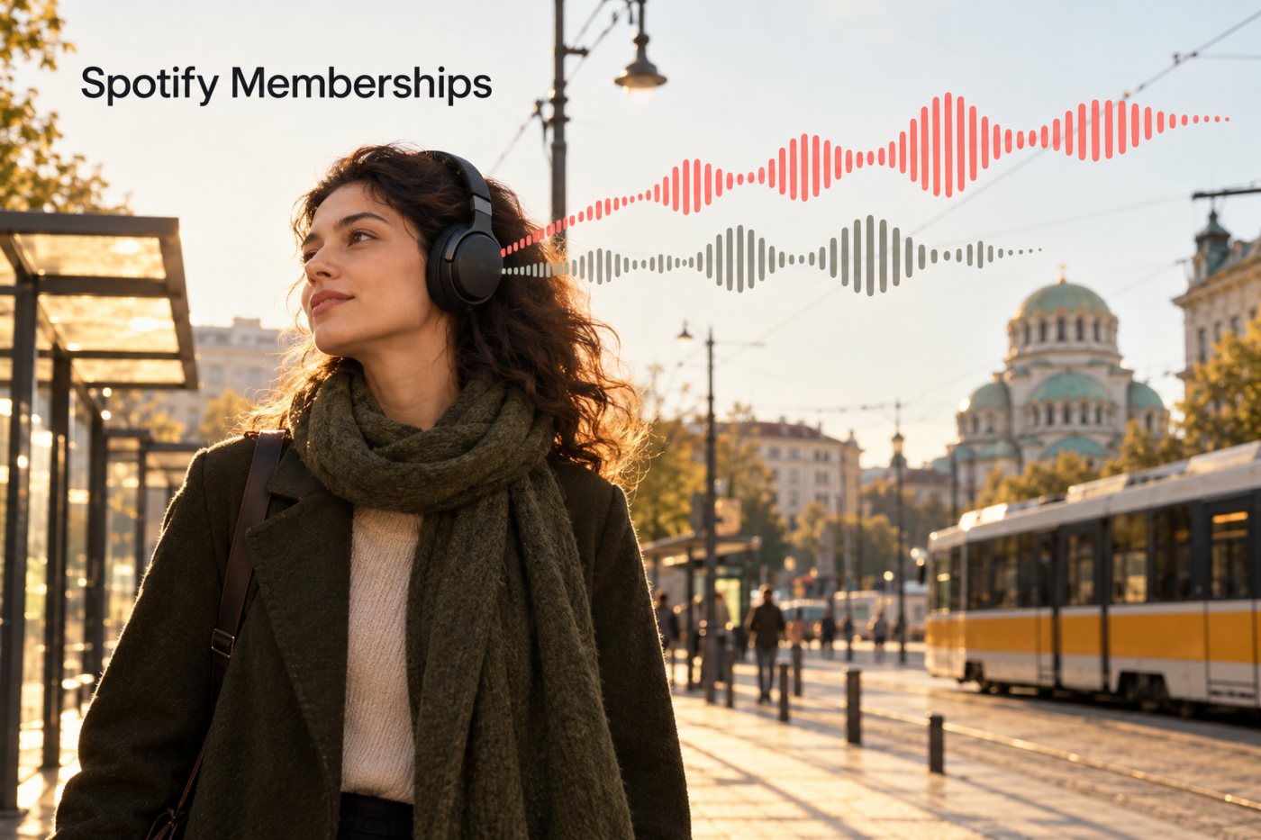 Слушател получава достъп до допълнителен подкаст епизод чрез Spotify Memberships.