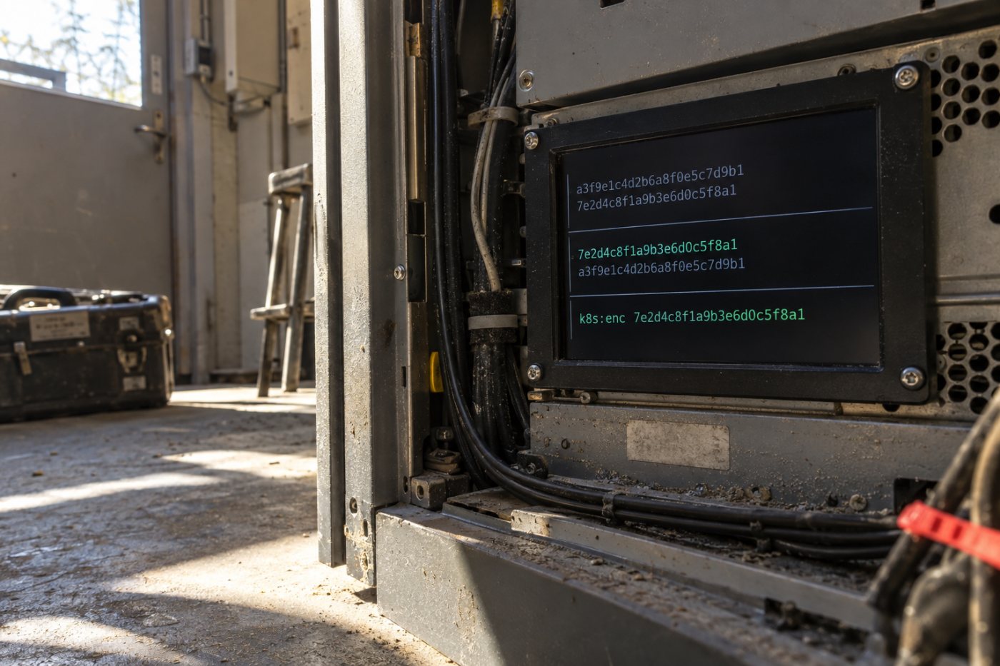 Bei der Rotation bleibt der alte Schlüssel lesbar, bis Kubernetes Secrets mit dem neuen Schlüssel erneut gespeichert wurden.