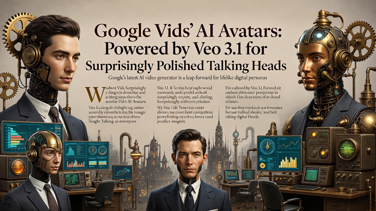 Google Vids' AI Avatars: Powered by Veo 3.1 for Surprisingly Polished Talking Heads