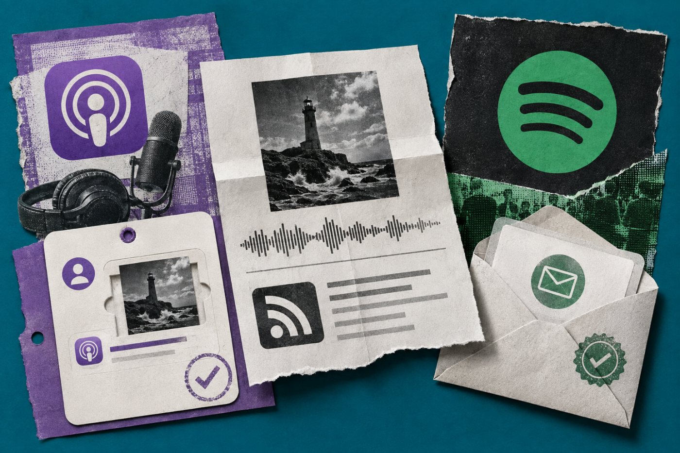 Même podcast revendiqué séparément dans Apple Podcasts Connect et Spotify for Creators à partir de son flux RSS.
