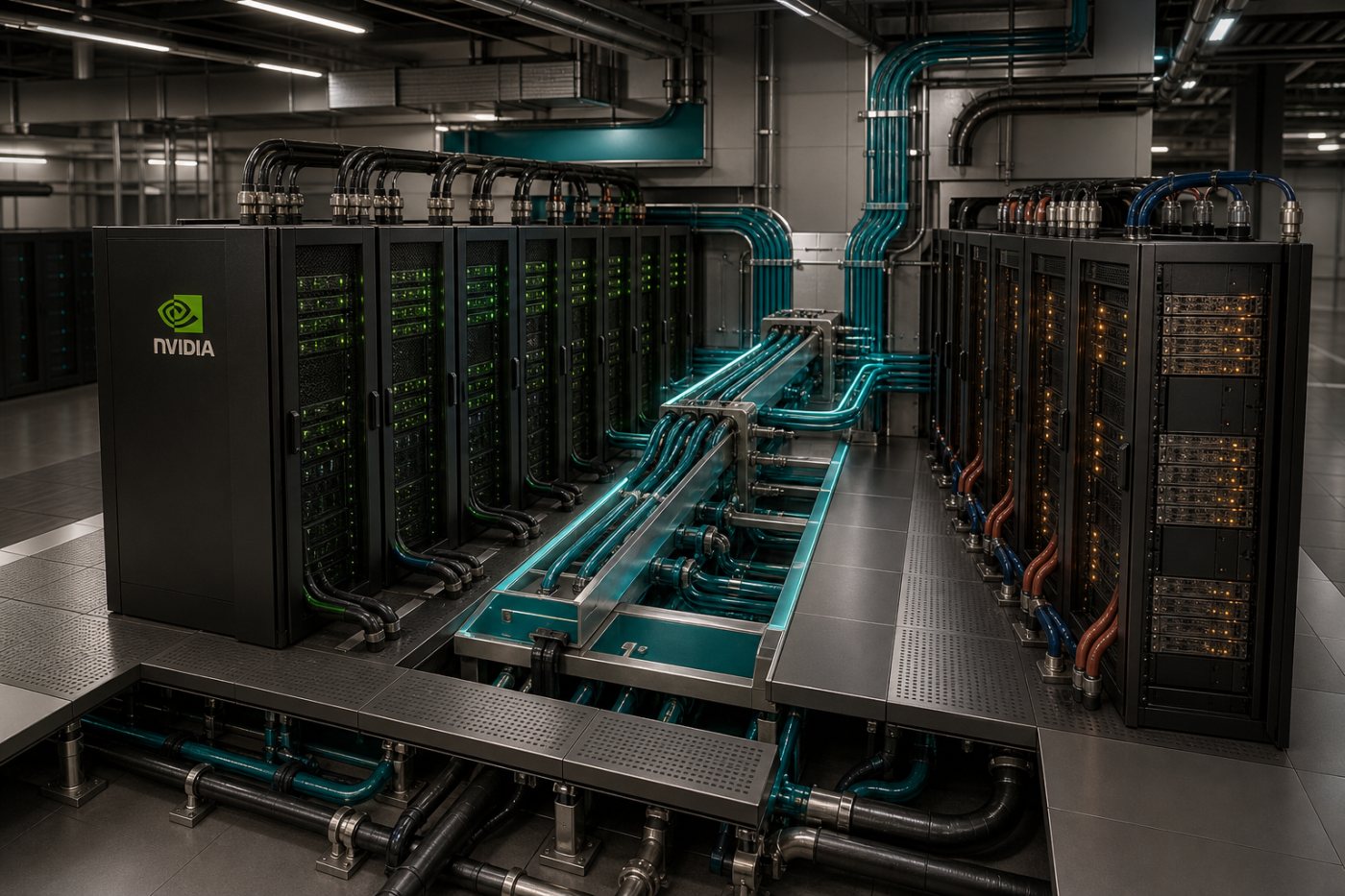 একই AWS অবকাঠামোতে NVIDIA GPU ও Trainium accelerator-এর পৃথক কিন্তু সংযুক্ত workload ব্যবস্থা