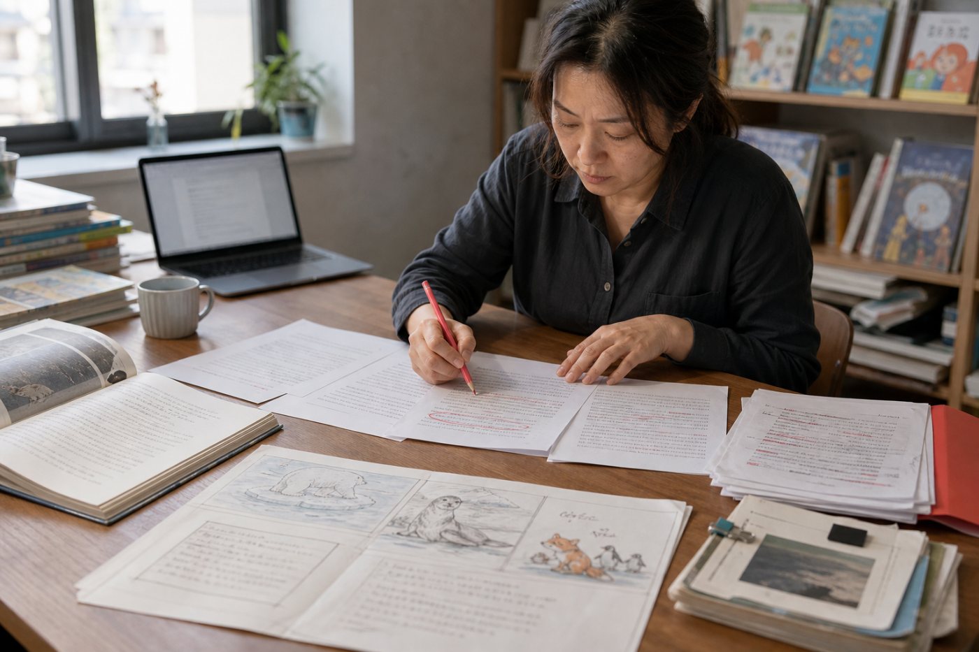 儿童教育内容编辑筛选AI脚本、核查知识细节并完成可靠终稿