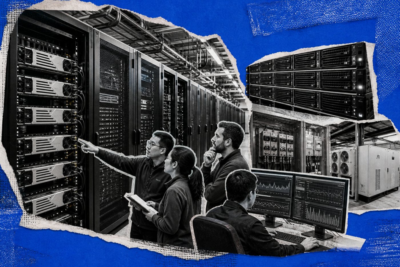 Tải suy luận ổn định dùng GPU, lưu trữ, điện và làm mát tại chỗ trong khi doanh nghiệp theo dõi mức tiêu thụ token.