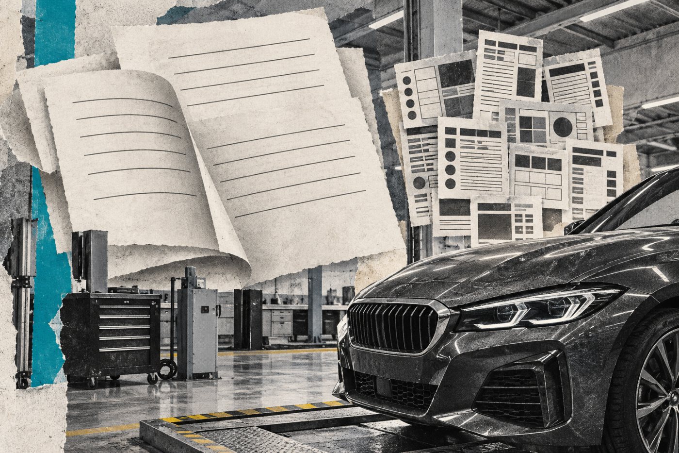BMW Groups bilmanualafsnit og kvalitetsregistreringer viser to forskellige datagrundlag i forsøget med AI-svar.