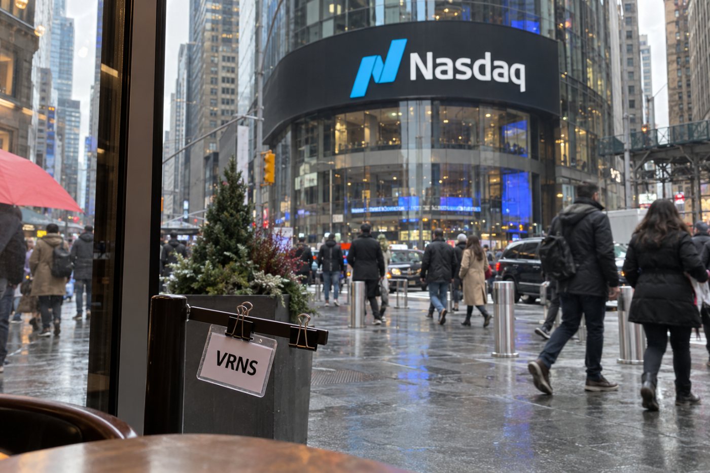Varonis’ Nasdaq-symbol VRNS knyttet til en børsnotering, der kun ophører, hvis fusionen gennemføres.
