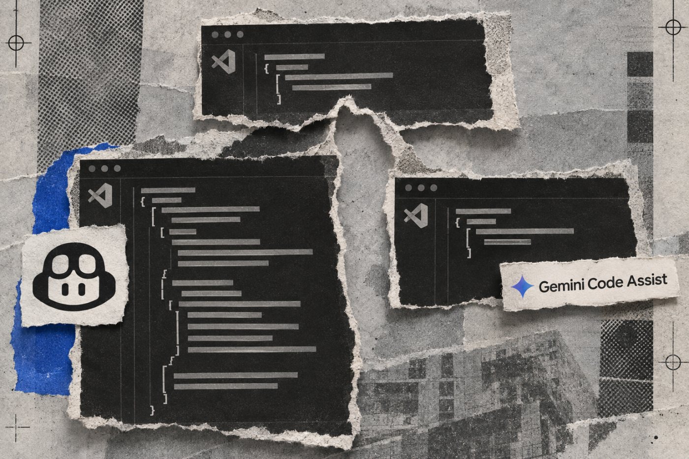 旧無料版のVS Code実測では、Pythonの補完課題でCopilotとGemini Code Assistの提案範囲が異なった