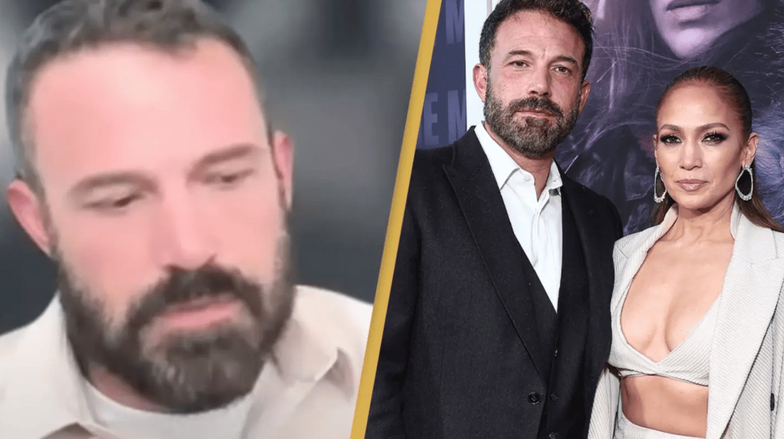 Ben Affleck gives a three-word response when asked about his estranged wife, Jennifer Lopez, amid divorce rumors