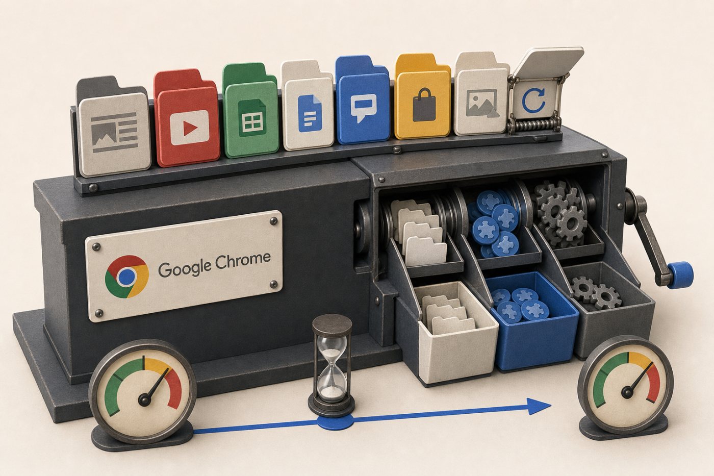 Controlled Chrome Memory Saver test using a fixed workload, task-level memory readings and checks for tab reloads