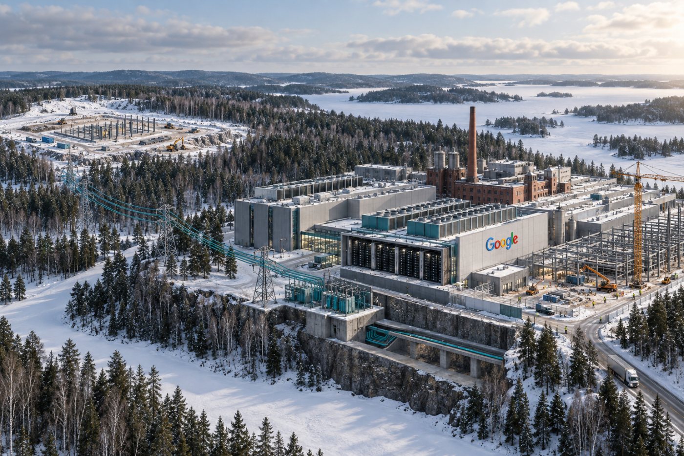 Extension du centre de données Google à Hamina et préparation de nouvelles capacités dans le nord de la Finlande