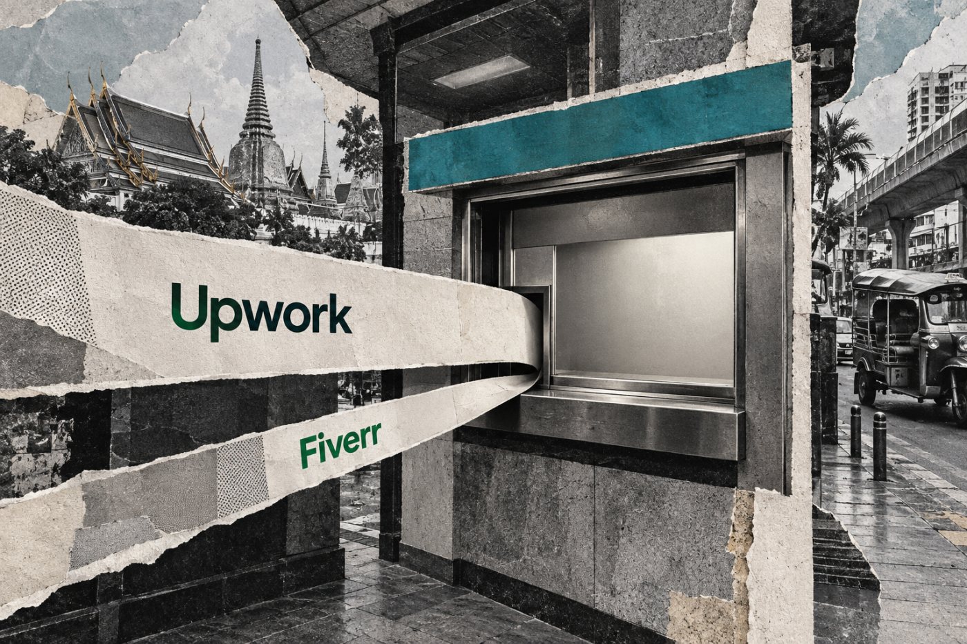 รายรับจาก Upwork และ Fiverr หลังค่าธรรมเนียมแพลตฟอร์มยังต้องผ่านขั้นตอนถอนเงินและแปลงเป็นเงินบาท