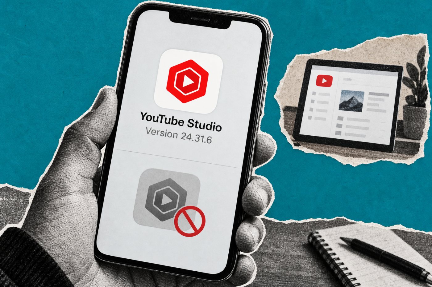 YouTube Studio 24.31.6 की जाँच और समर्थन समाप्त होने के बाद अवरुद्ध मोबाइल पहुँच