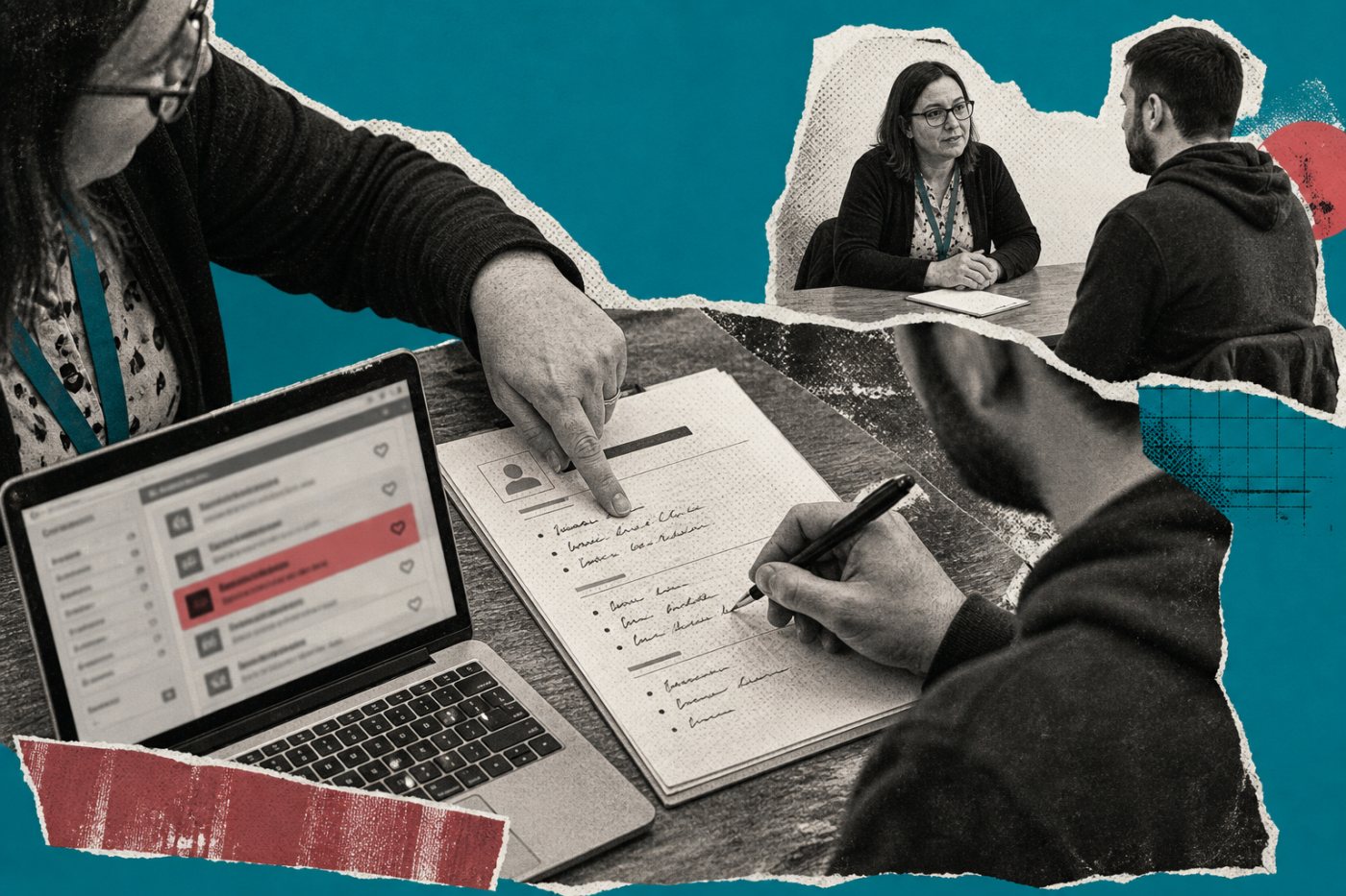 Un demandeur d’emploi orienté par Jobcentre Plus utilise l’IA pour préparer son CV et son entretien.