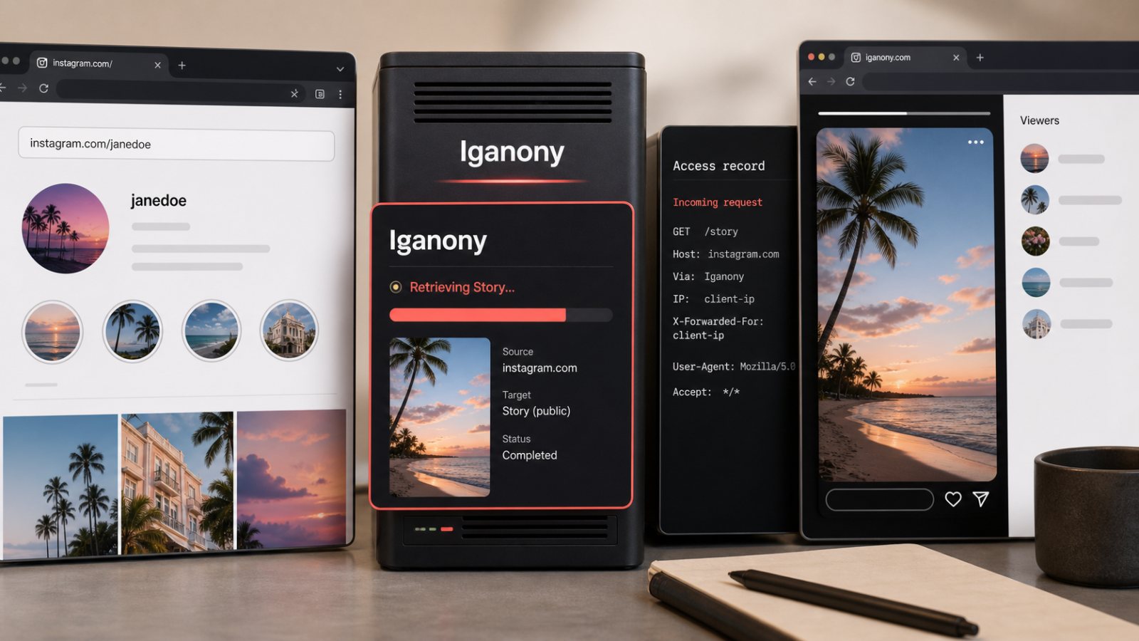 Iganony chỉ ẩn bạn với chủ Story, không ẩn bạn với chính dịch vụ