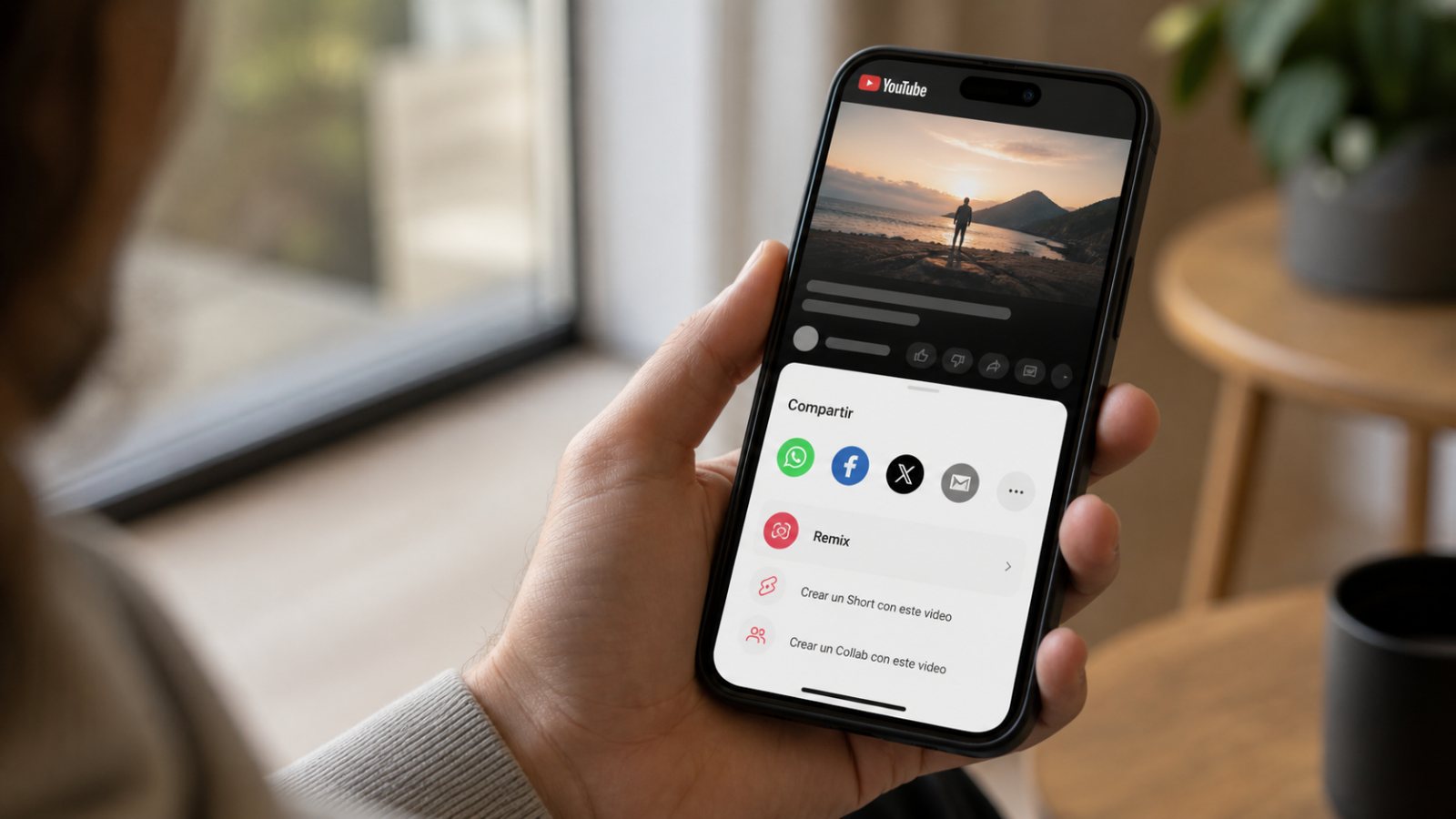Nueva interfaz de YouTube: Remix se esconde dentro de Compartir