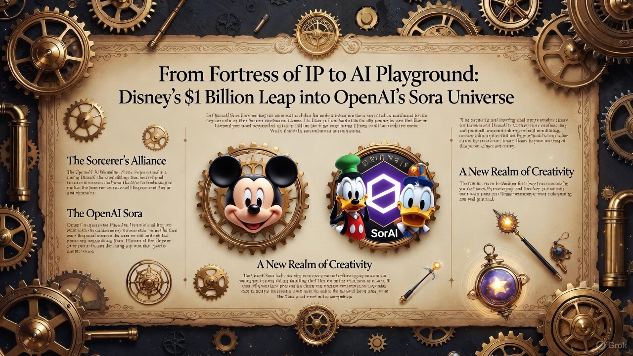From Fortress of IP to AI Playground: Disney's $1 Billion Leap into OpenAI's Sora Universe