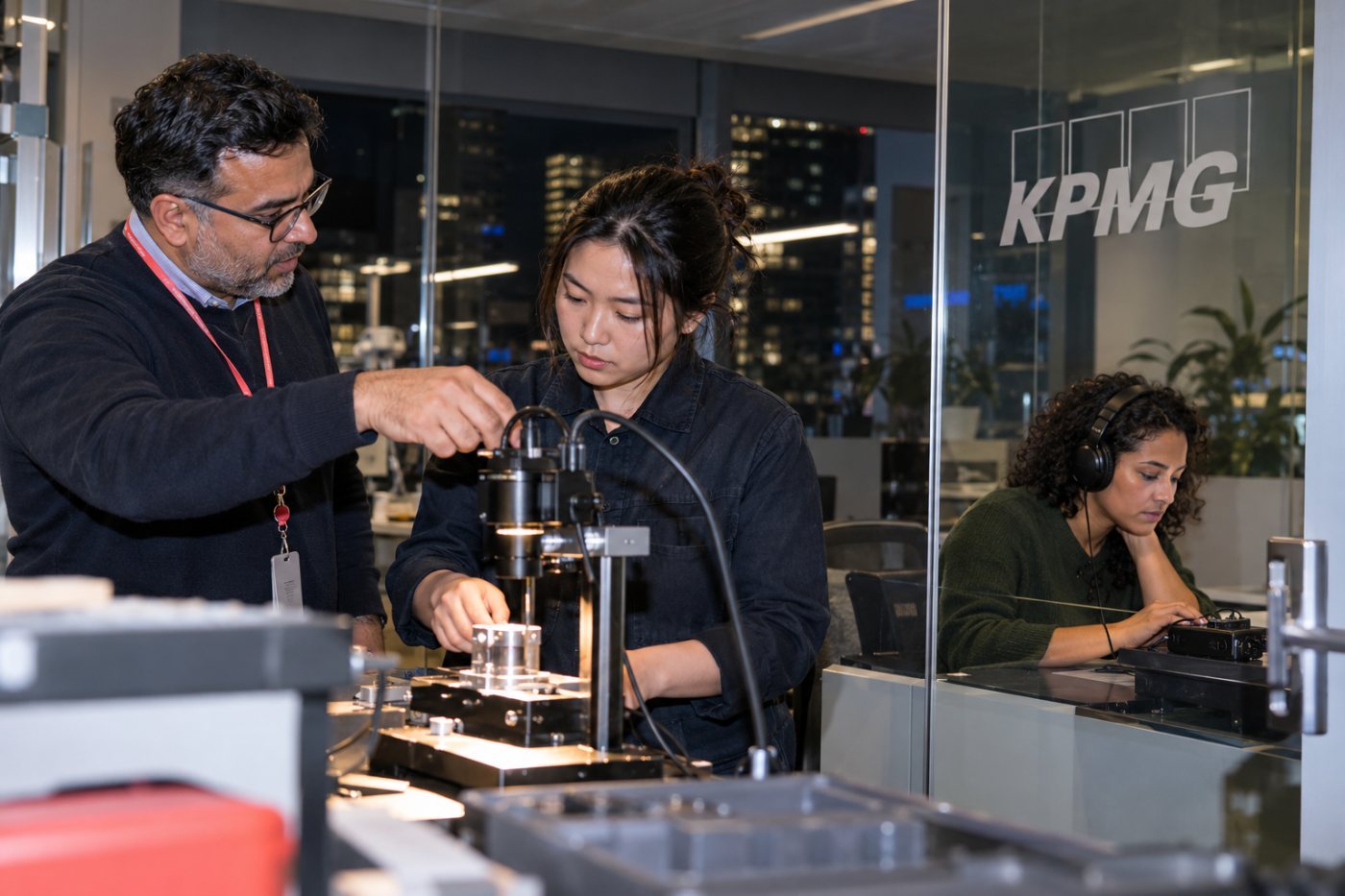 Pesquisa KPMG mostra o redesenho de cargos e equipes para combinar trabalho humano e IA.