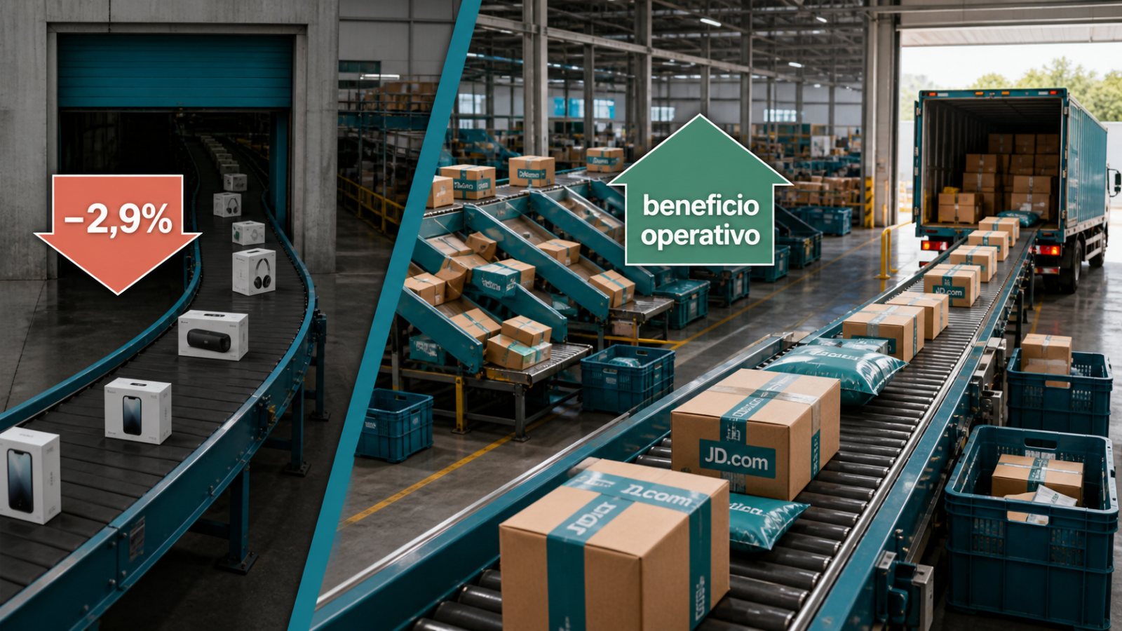JD.com factura un 2,9% menos, pero vuelve al beneficio operativo