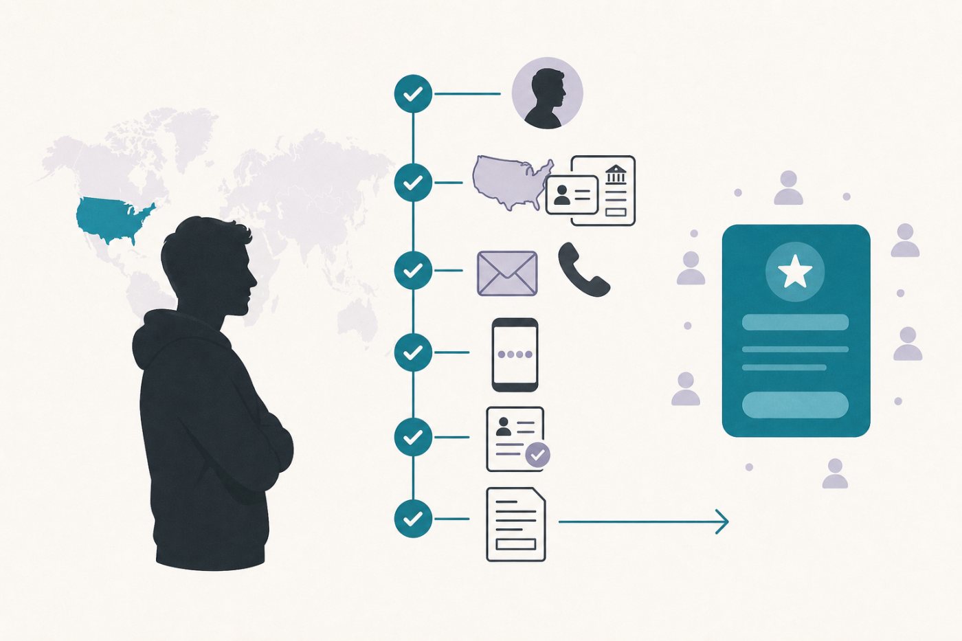 Discord Server Subscriptions owner completing US identity, banking, security and account-standing eligibility checks.