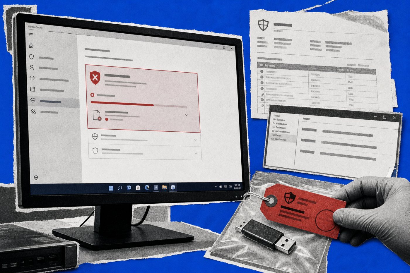 Microsoft Defender détecte ShieldBreak pendant que les versions de Windows et du moteur antimalware sont vérifiées.