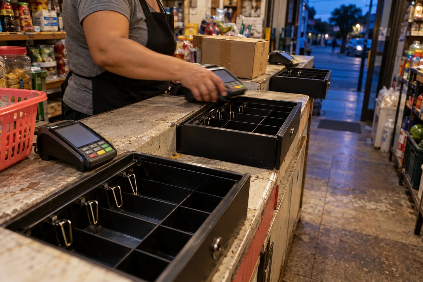 Faltas de caixa se repetem no comércio apesar da antecipação das vendas feitas no cartão.