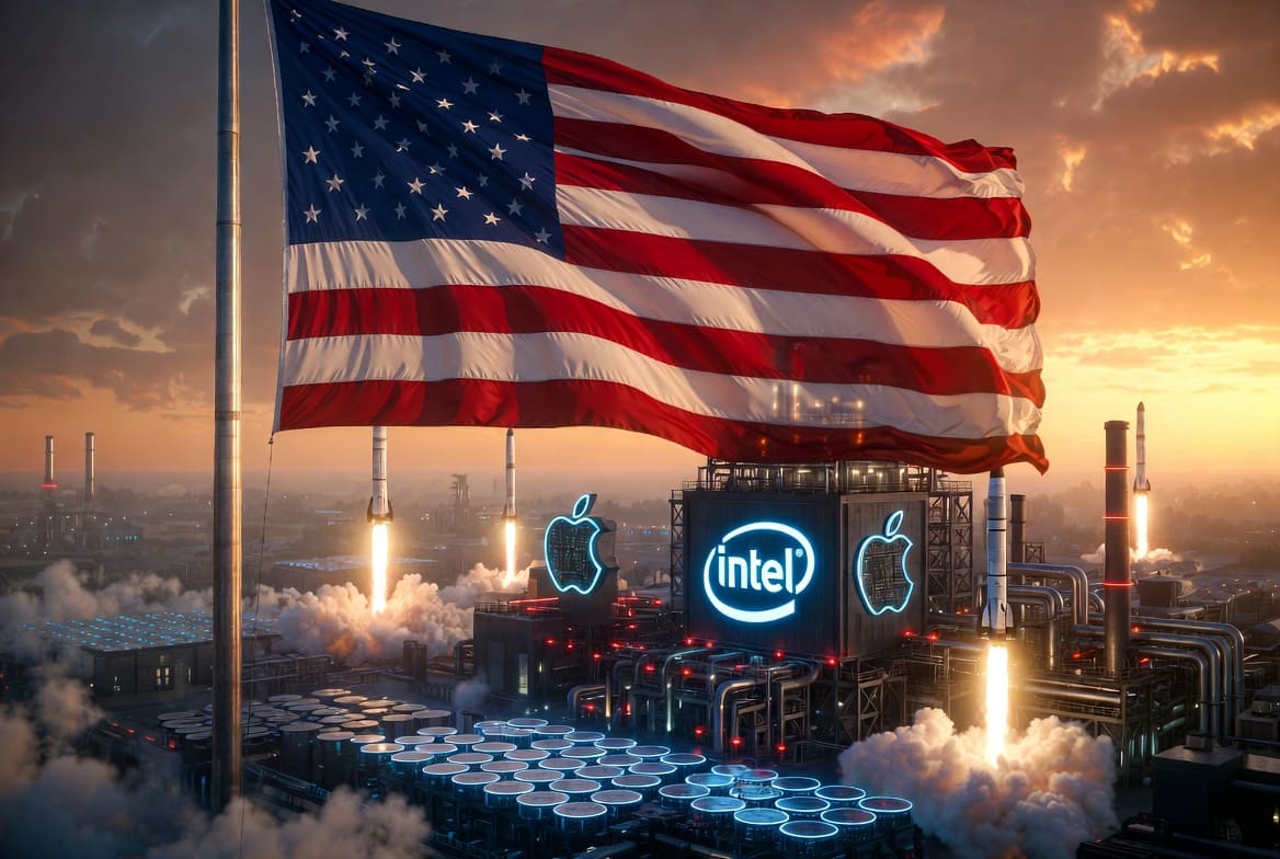 Intel взлетел на 7% после заявления Трампа: Apple будет делать чипы в США вместе с Intel
