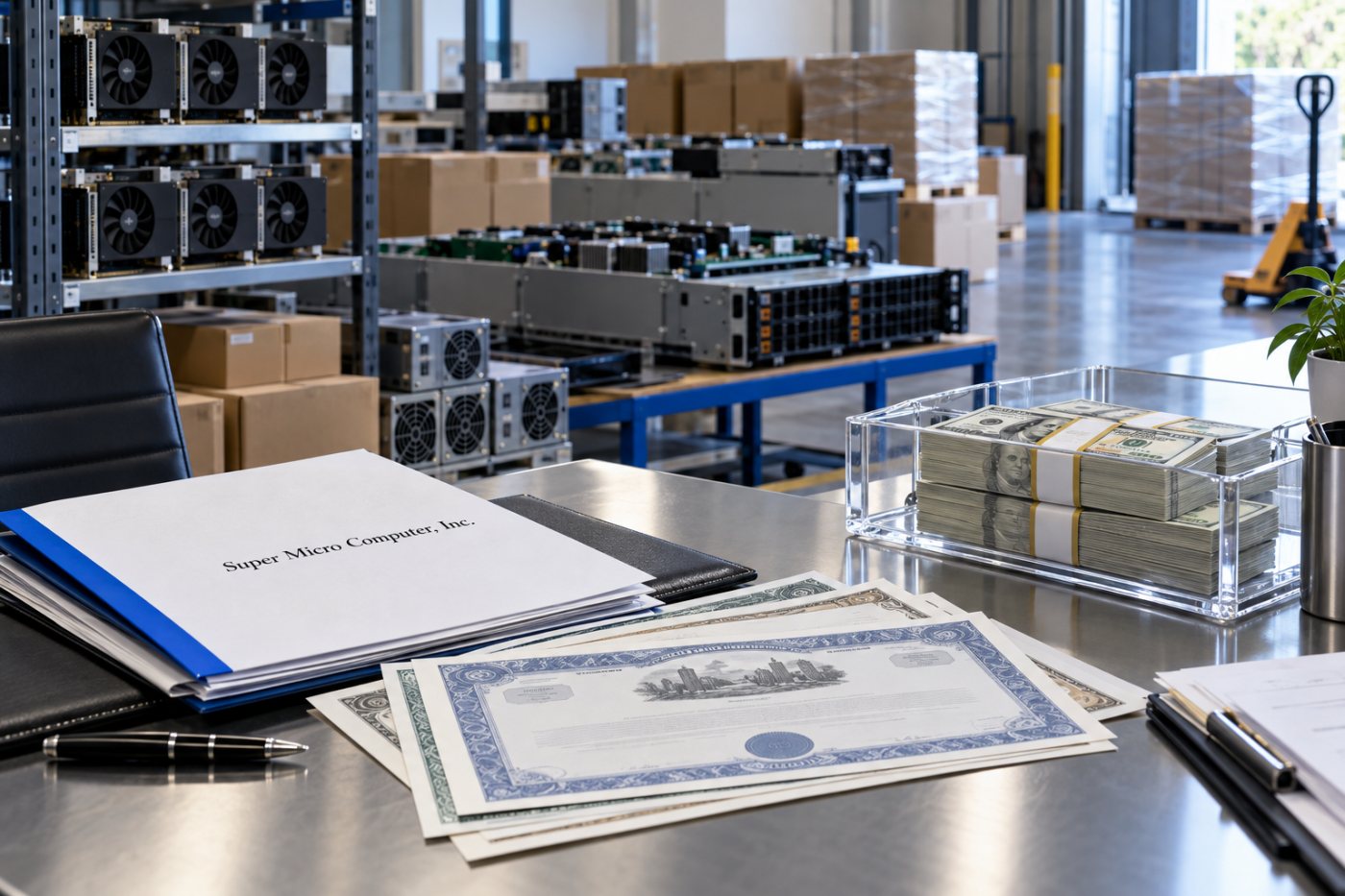 Kredite, Stammkapital und verpflichtend wandelbare Vorzugsaktien finanzieren bei SMCI den operativen Mittelbedarf.
