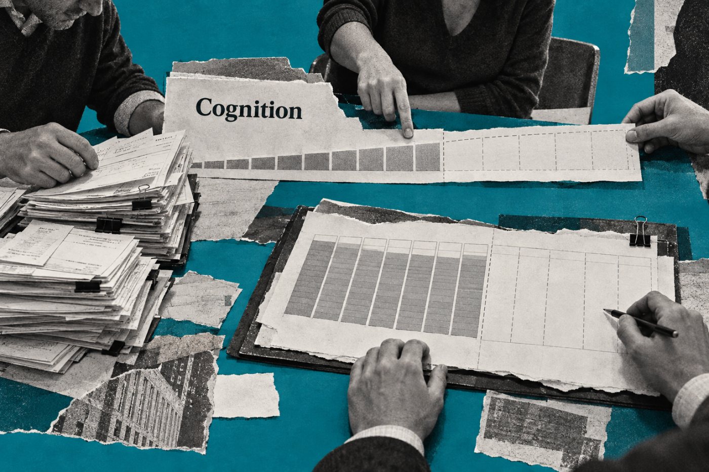 Comparação entre a receita recorrente anualizada da Cognition e o faturamento reconhecido ainda não divulgado.