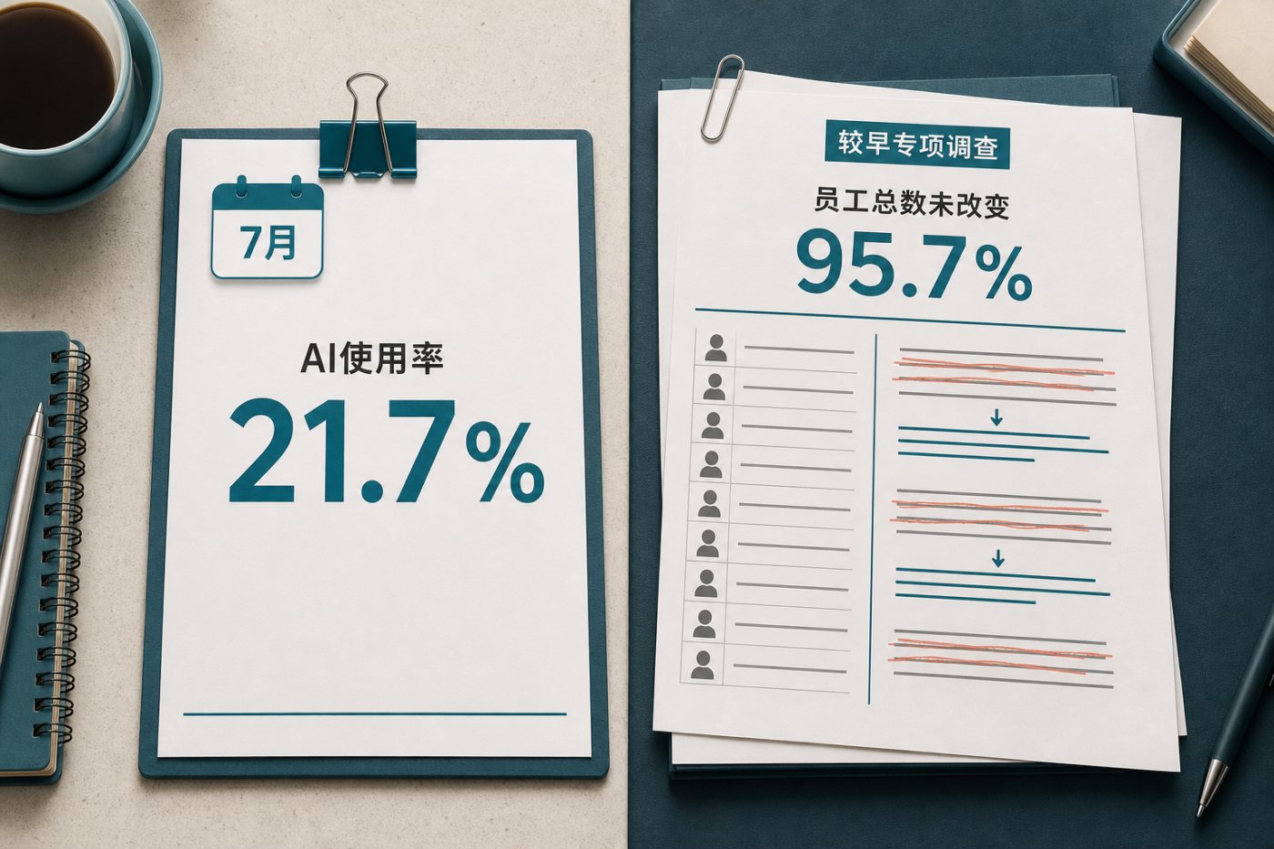 BTOS研究中7月AI采用数据与较早就业影响专项调查的不同时间窗口