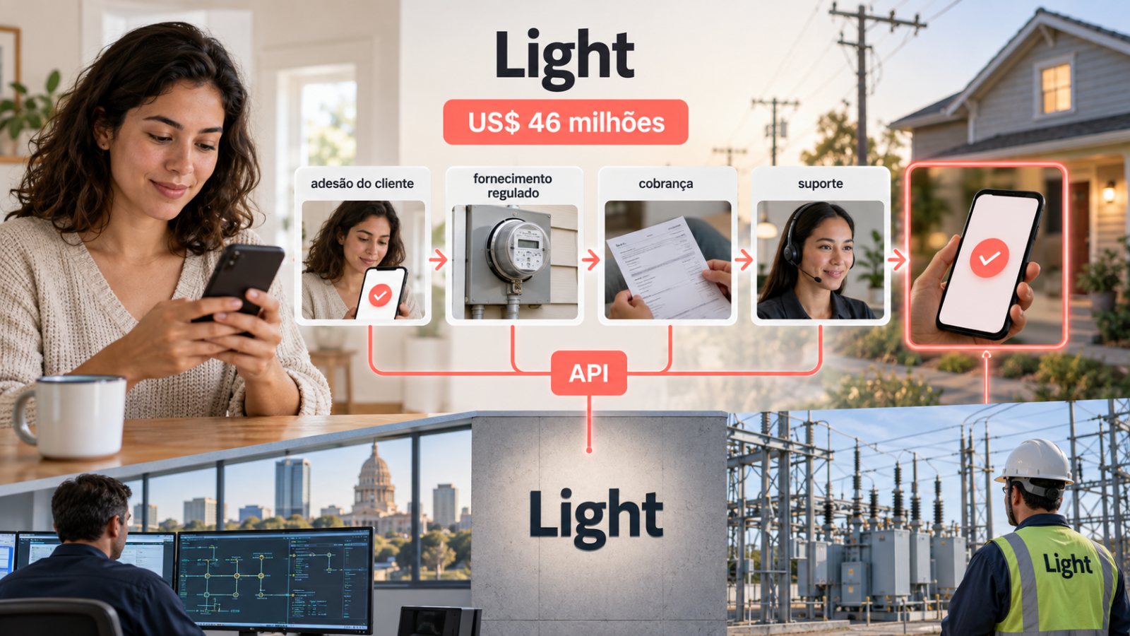 Light capta US$ 46 milhões — eletricidade vira produto de qualquer empresa