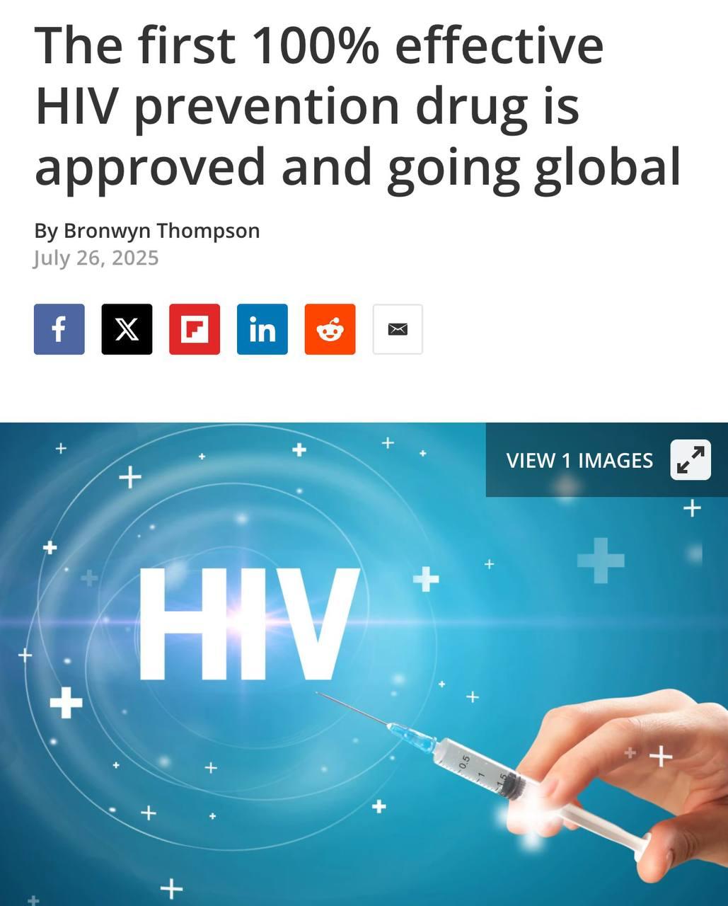 HIV Vaccine Now Available in the USA: Yeztugo Offers Groundbreaking Protection