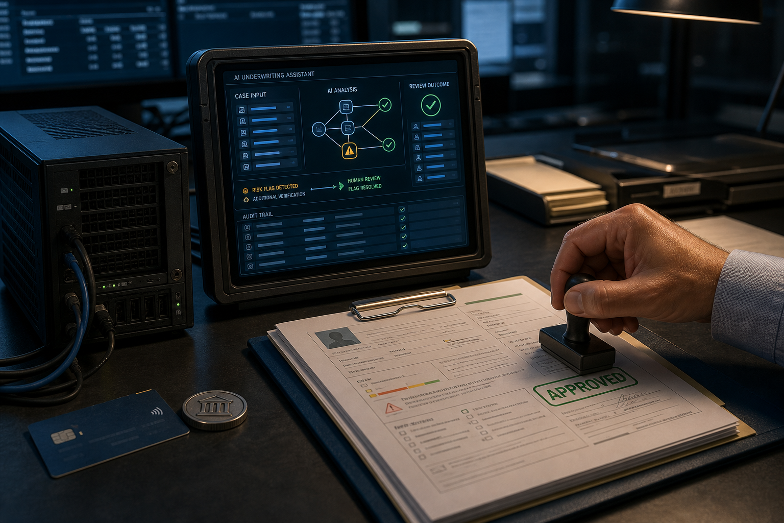 AI decision infrastructure supporting regulated banking and insurance workflows