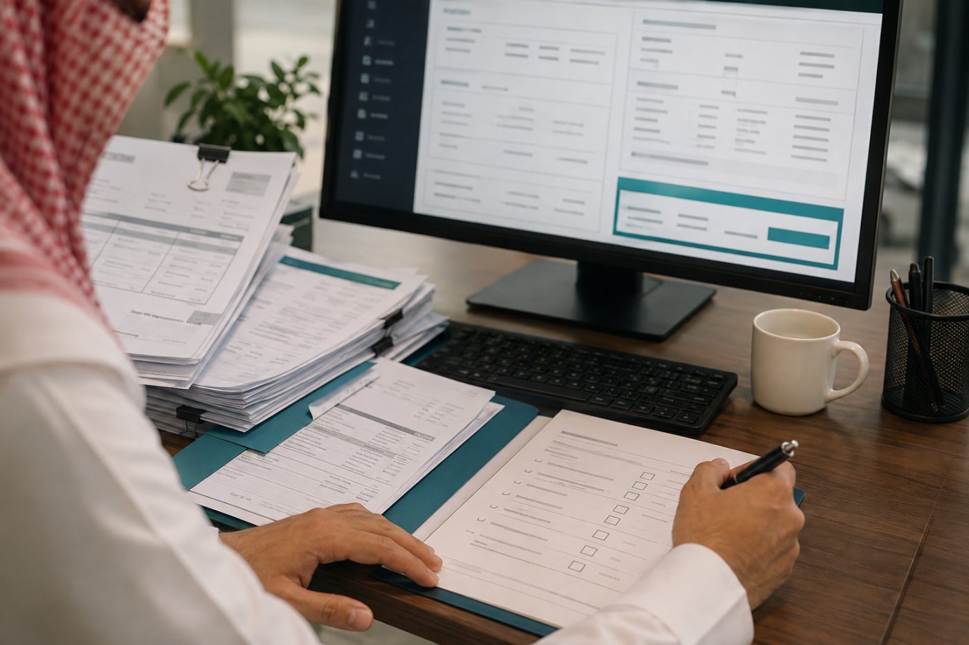 طلب تمويل منشأة يمر عبر Abwab.ai من فحص البيانات إلى توصية ائتمانية تنتظر اعتماد المقرض