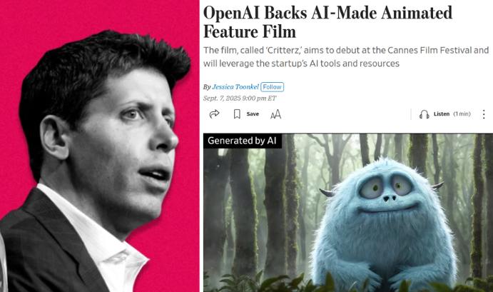 OpenAI Produces First Full-Length AI-Generated Animated Film with Critterz Project