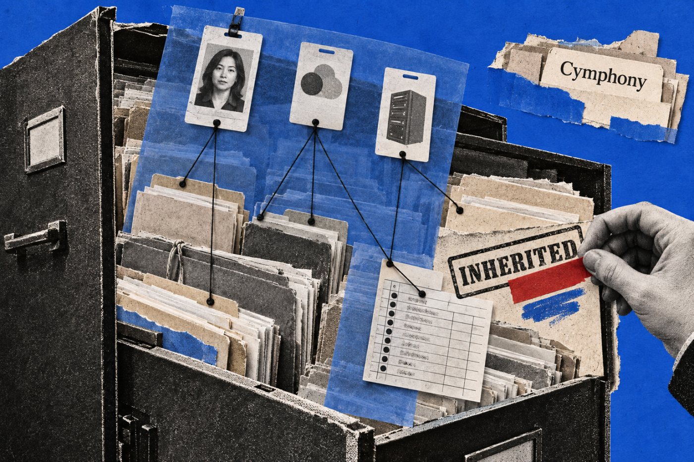 Cymphony сопоставляет сотрудников, ИИ-агентов, машинные учётные записи и доступные им корпоративные ресурсы