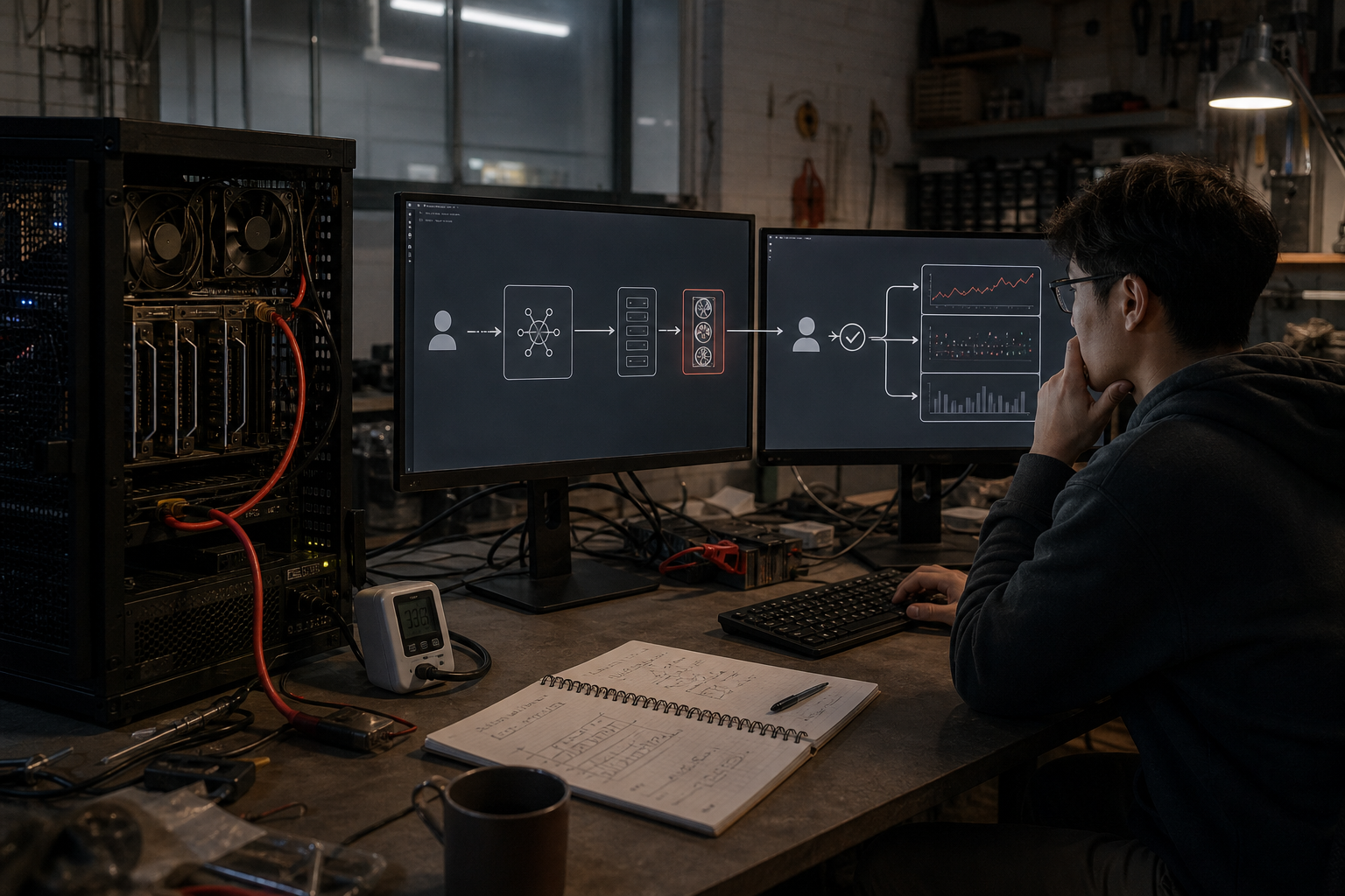 Разработчики на практическом воркшопе разбирают архитектуру open-source AI-сервиса и метрики инференса