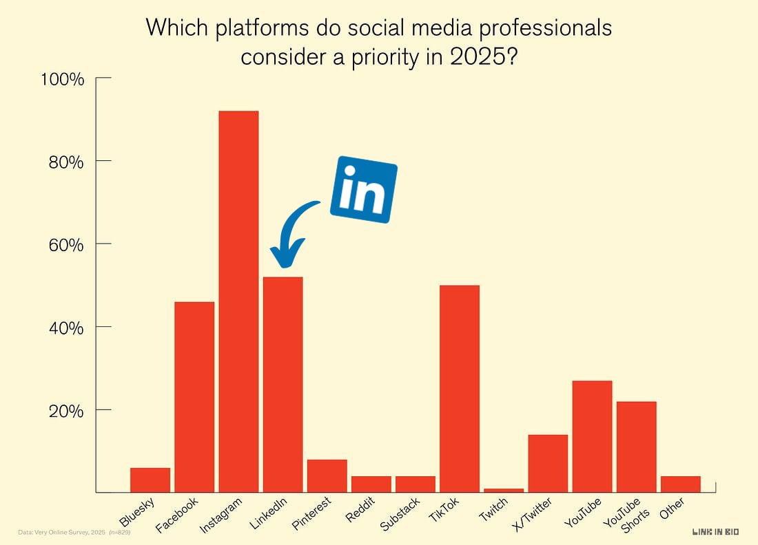 LinkedIn Surges as a Top Priority for Western SMMs, Trailing Just Behind Instagram