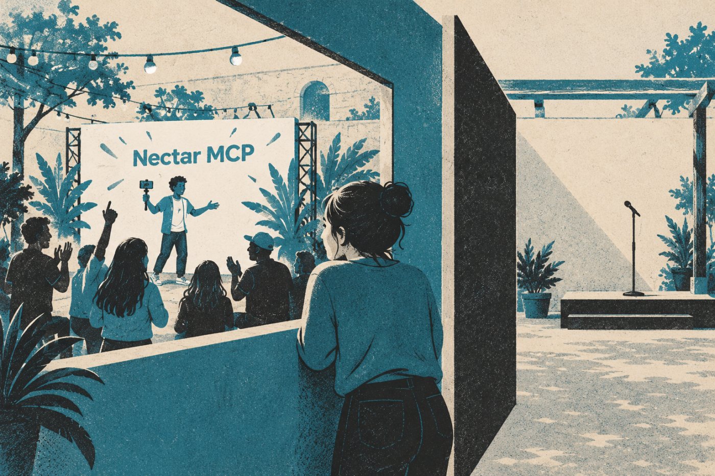 Nectar MCP loeb kasutajale lubatud tööruumi andmeid, kuid avaldamine ja vastamine ei kuulu praeguste õiguste hulka.