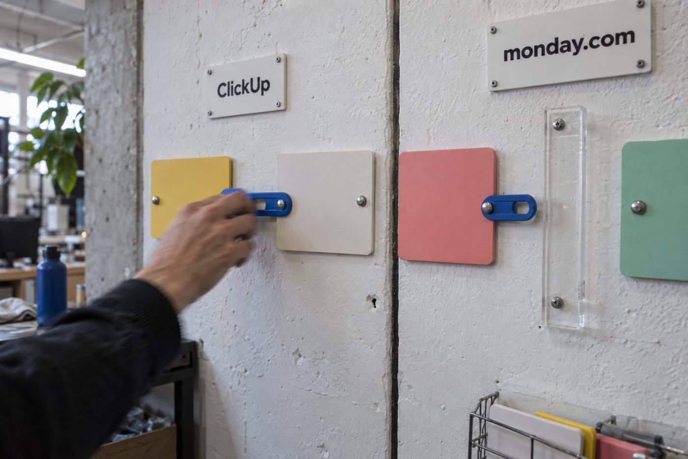Task dependencies are available on ClickUp Free but require monday Work Management Pro.