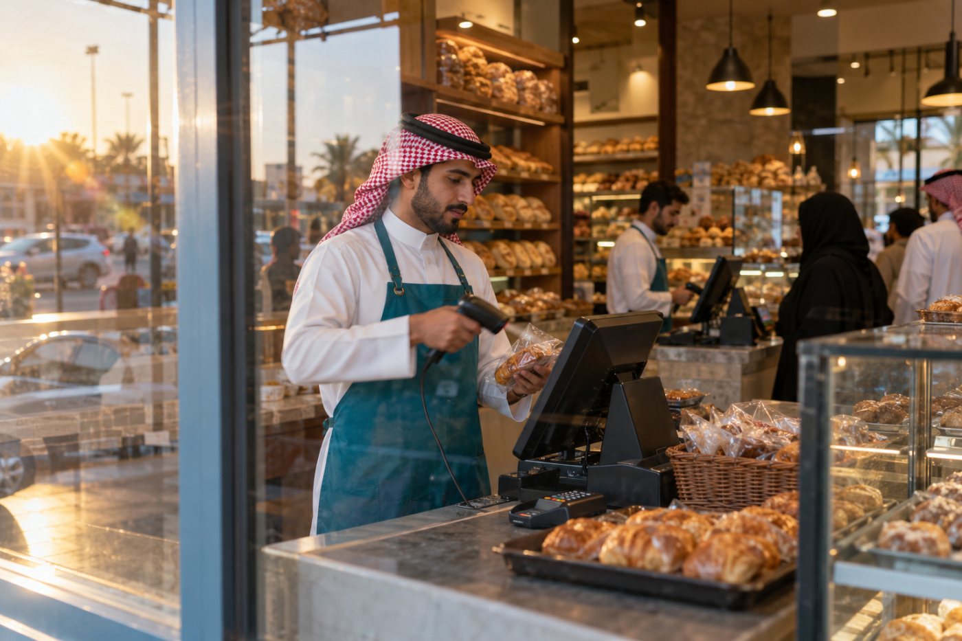 تشغيل نقطة بيع قيود عند صندوق متجر، حيث تزيد كلفة الاشتراك مع عدد مستخدمي البيع.